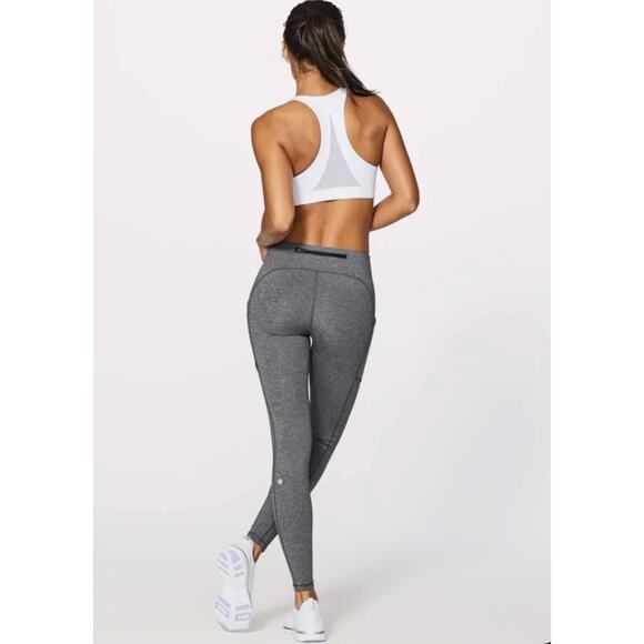 Lululemon Speed Up MR Tight Herringbone Gray & Black Leggings New With Tags 2 - Picture 1 of 7